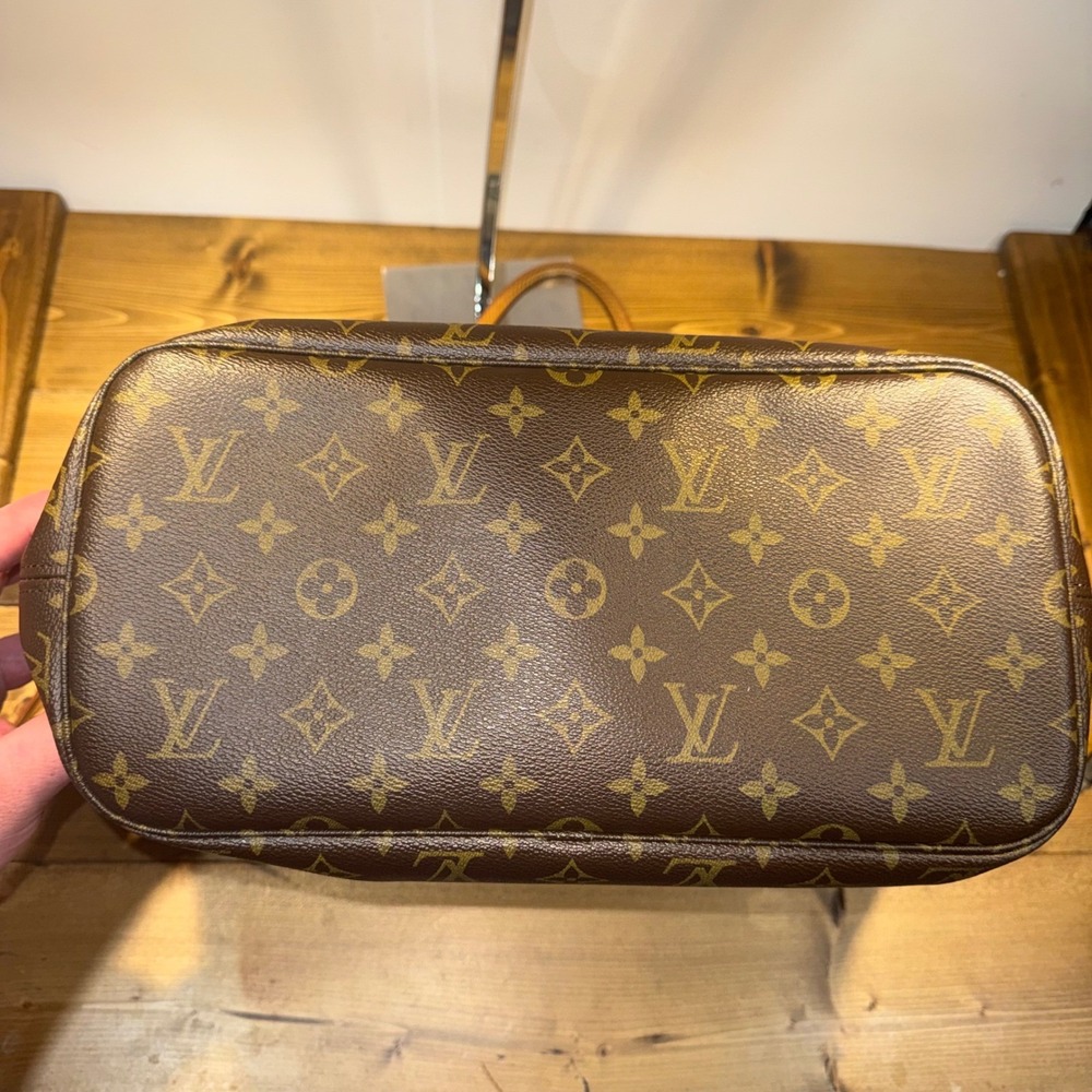 2008 Louis Vuitton Neverfull M/M Monogram Leather Trim Tote Shoulder Bag AR0068 - Picture 4 of 12